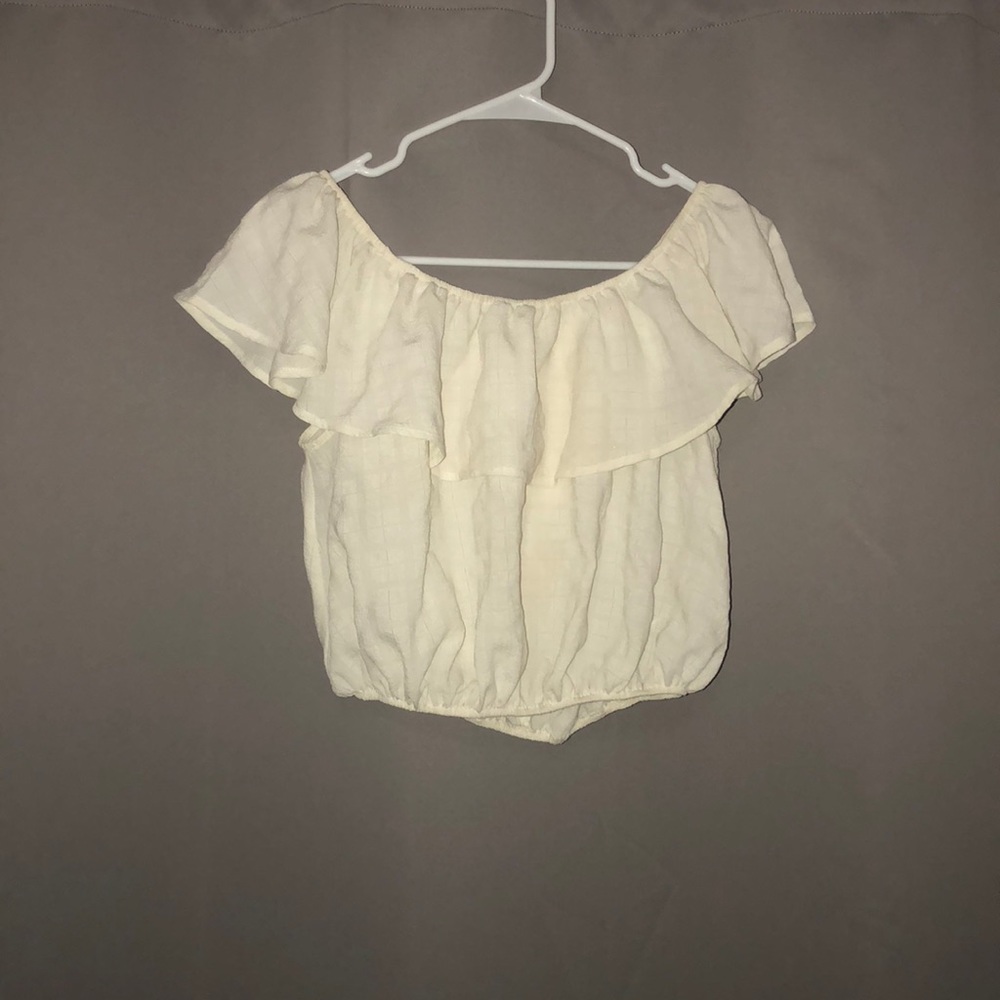 off the shoulder crop top